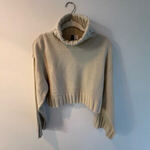 H&M Cream Cowl Neck Sweater